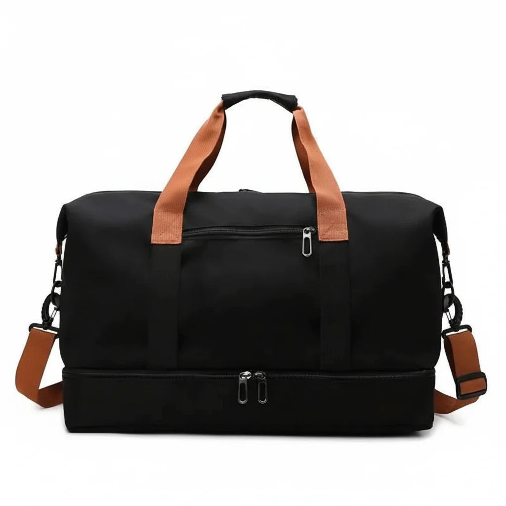 FITVOYAGE – Bolsa de deporte con compartimento para zapatos y compartimento húmedo