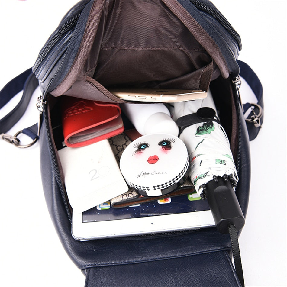 Mochila de piel para mujeres