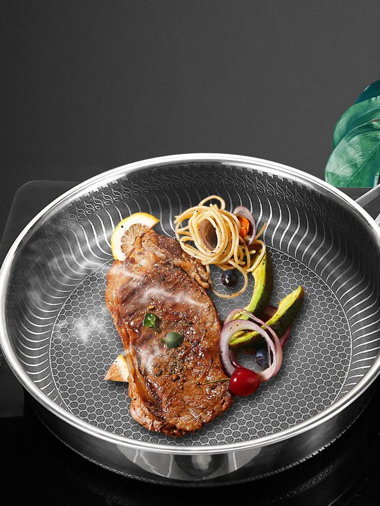 STEELCORE – Poêle en acier inoxydable pour une cuisson économe en énergie et durable