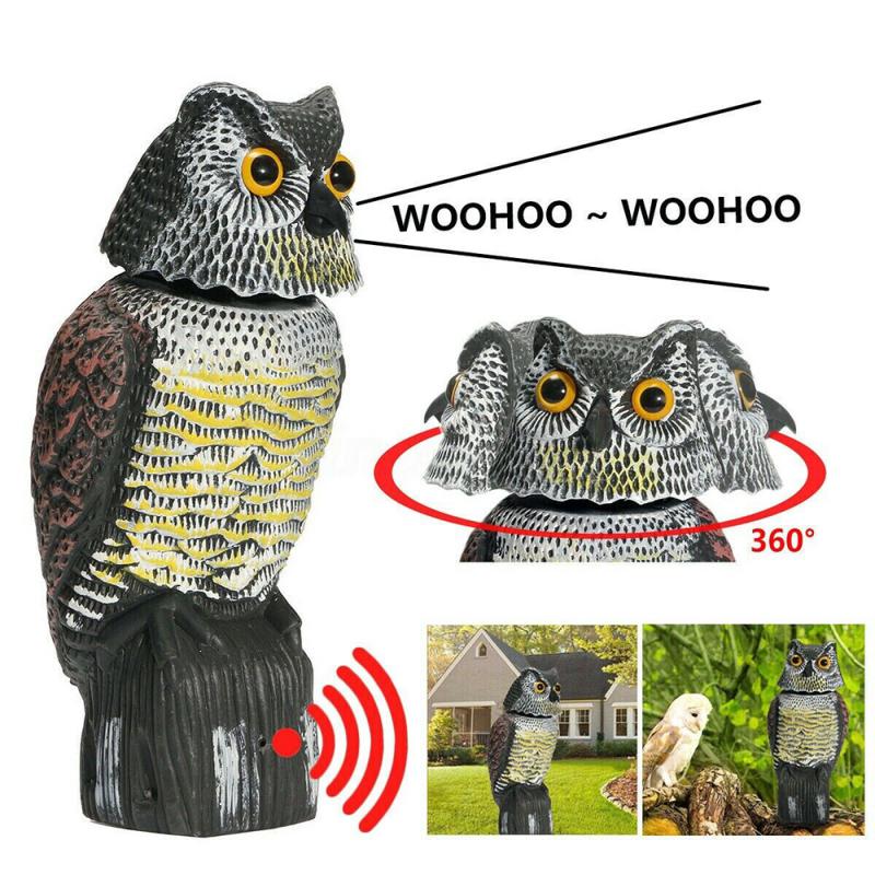 OwlGuard - Trampa para aves disuasoria en forma de búho para máxima protección al aire libre