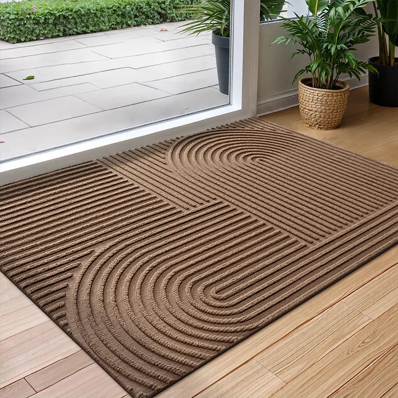 Alfombrilla Absorbente de Agua con Diseño Antideslizante y de Secado Rápido para una Entrada Limpia