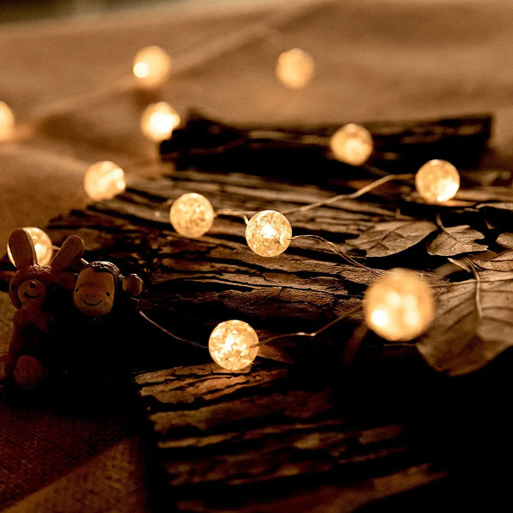 LumiaGlow Cadena de Luces LED | Blanco Cálido | 3 Modos | Funciona con Baterías