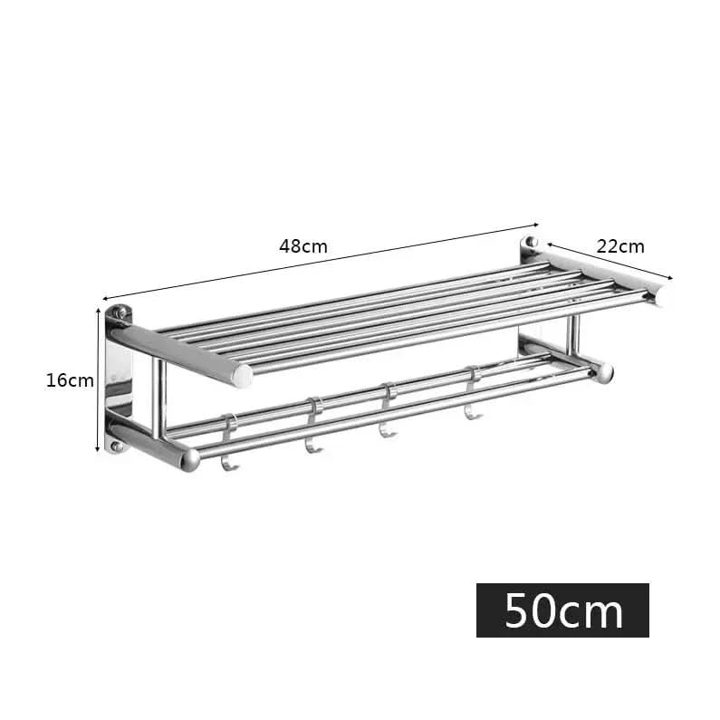 Estante de Acero Inoxidable – Soporte para Toallas de Diseño Moderno y Organizado
