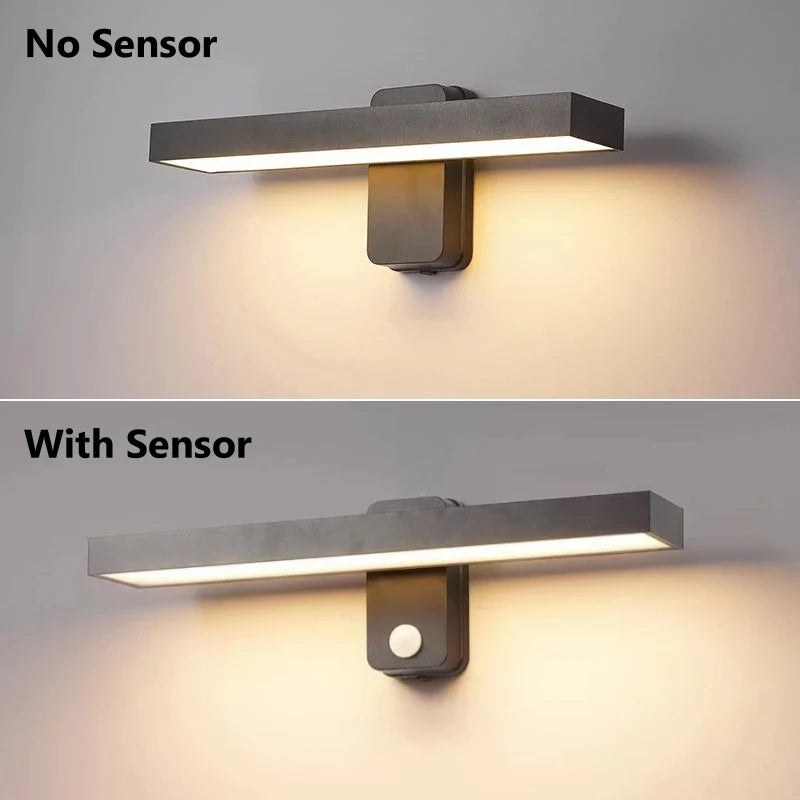 Luz de pared exterior LED VarioLux | Sensor de movimiento & IP65 | Giratoria | 30–50 cm