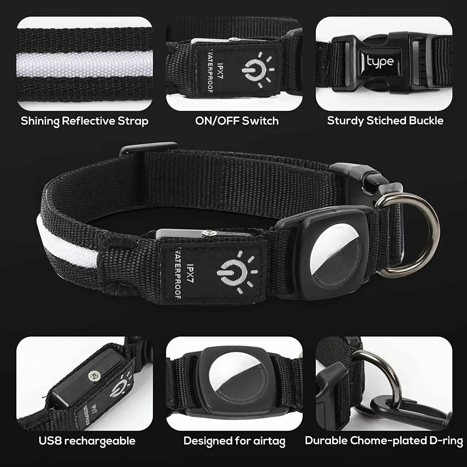 GlowTrack - Collar LED GPS
