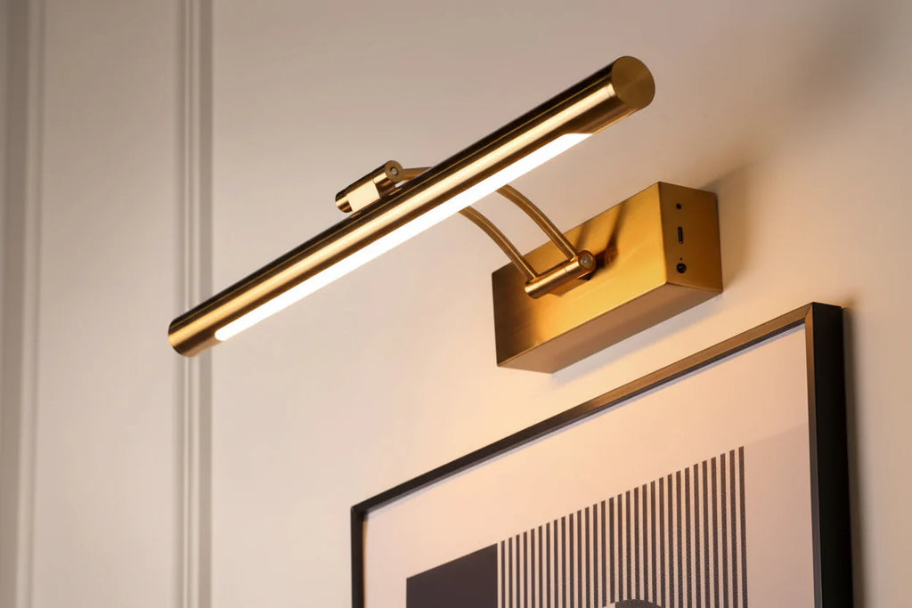 ArtGlow Pro Lámpara LED de Pared para Pinturas – Recargable Inalámbrico, Regulable, Con Control Remoto