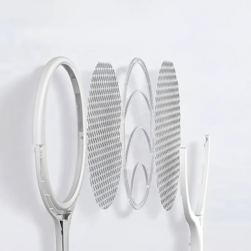 ZapGuard – Raqueta eléctrica para mosquitos 5 en 1 con LED