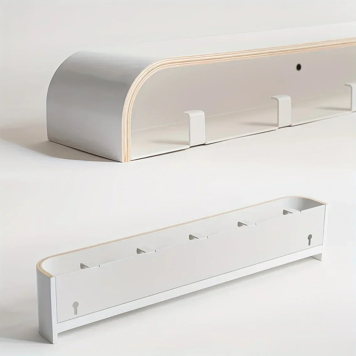 NordicHide Rack Perchero de pared con estante y ganchos ocultos Kalsten