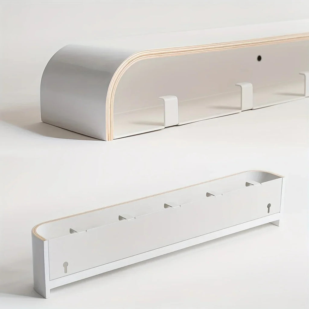 NordicHide Rack Perchero de pared con estante y ganchos ocultos Bowlift