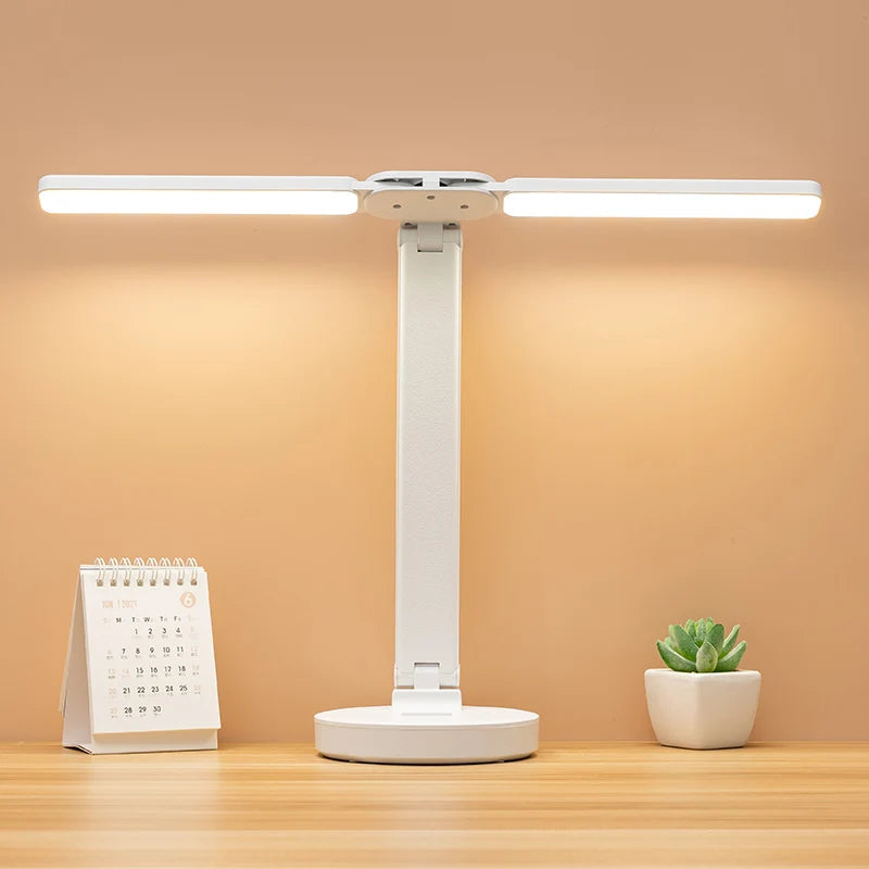 Lámpara de Lectura Ajustable - Recargable y Regulable con Mesa para Teléfono
