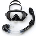 AquaJuni Máscara de Buceo para Niños con Snorkel | Antivaho & a Prueba de Fugas | Vidrio Templado & Silicona | Para Niños y Niñas de 7 a 15 Años