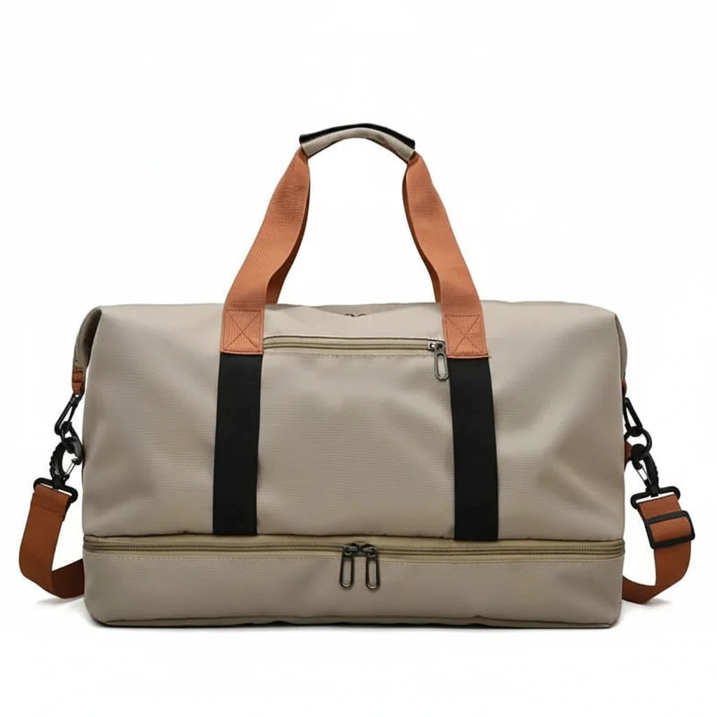 FITVOYAGE – Bolsa de deporte con compartimento para zapatos y compartimento húmedo