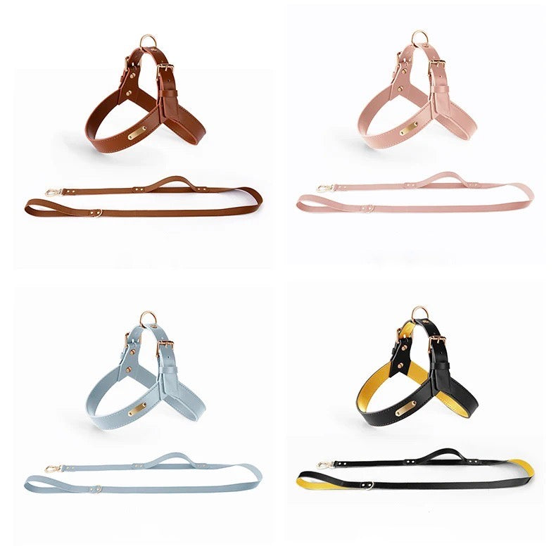 HONDENHUG - Arnés de Cuero Impermeable para Perros | Comodidad y Estilo para Cada Perro