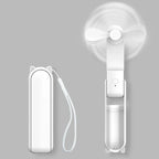 Mini Ventilador de Mano Breezella | Recargable por USB | 3 Velocidades | Plegable y Función de Powerbank | Batería de 2000 mAh
