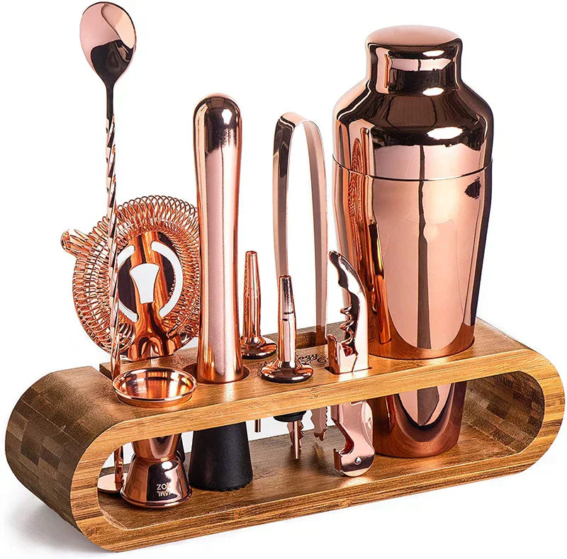Set de Cócteles Stirré Elite – Esenciales de Kit de Bar Metálico de Lujo