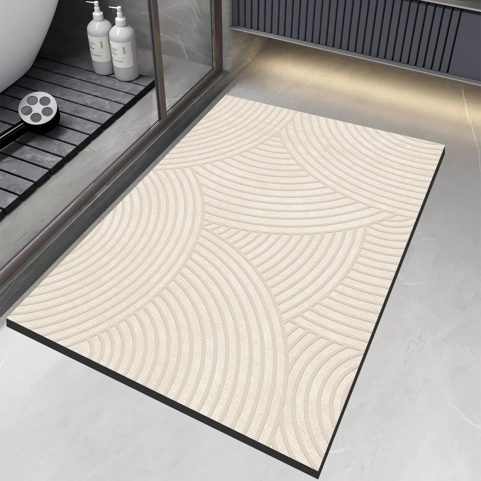 Kalsten | Alfombra de baño superabsorbente antideslizante, rápida de secar