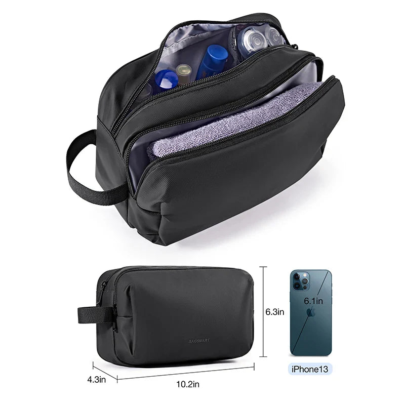 Kosmetixo Neceser Impermeable para Damas y Caballeros | Neceser Ligero en S/M/L | Accesorios de Viaje para Productos de Cuidado y Maquillaje | Organizador de Viaje Unisex