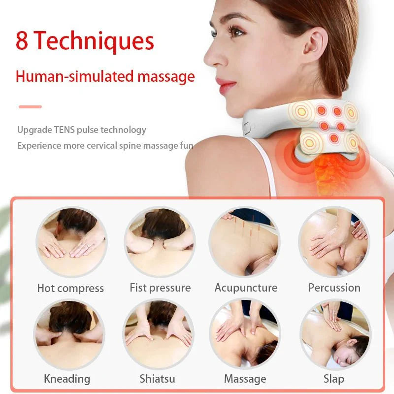 NECKVIBE – Dispositivo inteligente de vibraciones y calor para el cuello para una profunda relajación