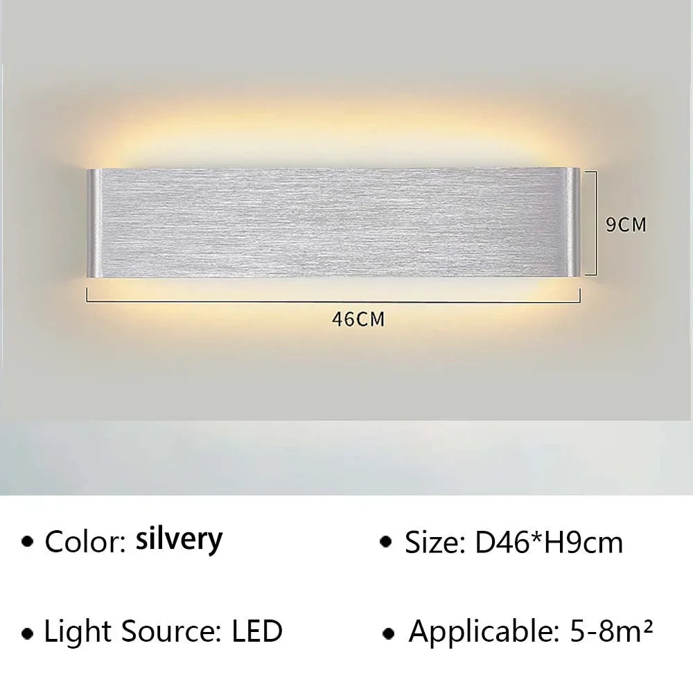 LumiEra Moderne LED-Aplique | Diseño Elegante | Luz Cálida para Dormitorio, Pasillo y Baño