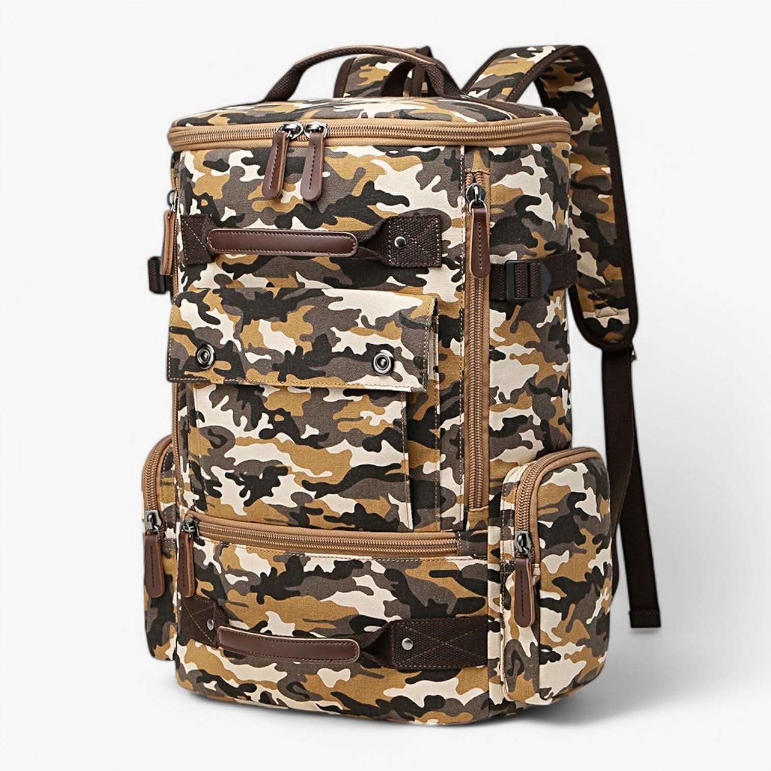 VINTAGECANVAS Sac à dos – Élégant & Fonctionnel avec compartiment pour ordinateur portable pour le quotidien & les aventures