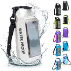 AquaVault Bolsa Impermeable de 2L | Con Ventana Táctil | Bolsa de Exterior para Kayak, Senderismo y Deportes Acuáticos