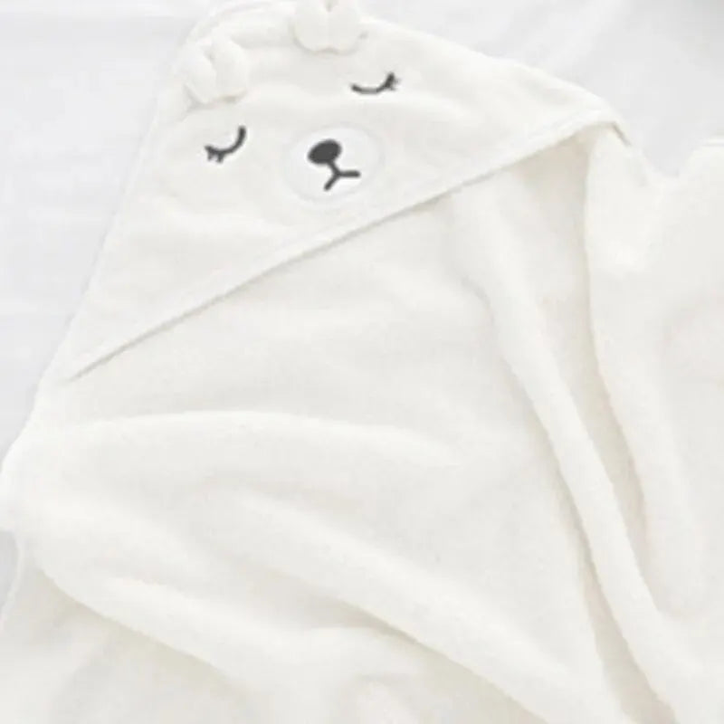 Bañera para Bebés | con Capucha y Diseño de Dibujos Animados | Brehn