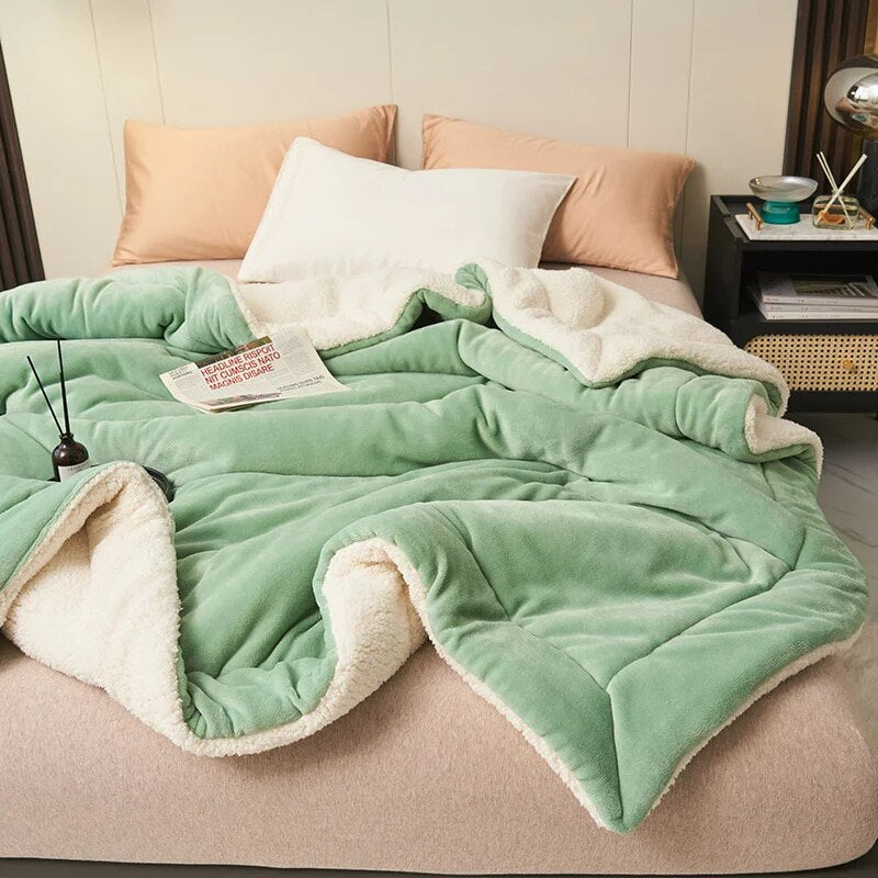 VeluWool - Manta reversible para sofá o cama