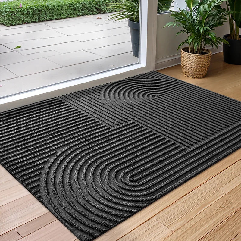 Alfombrilla Absorbente de Agua con Diseño Antideslizante y de Secado Rápido para una Entrada Limpia