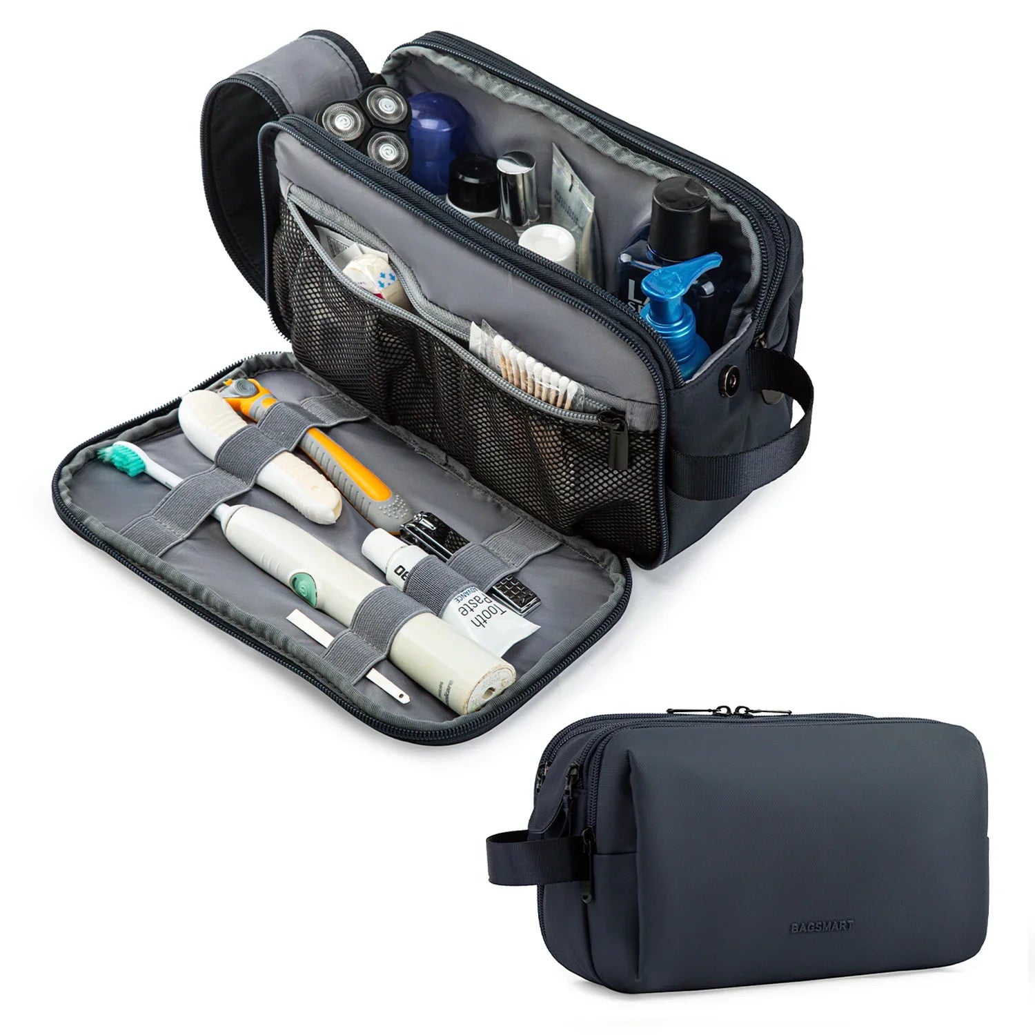 Kosmetixo Neceser Impermeable para Damas y Caballeros | Neceser Ligero en S/M/L | Accesorios de Viaje para Productos de Cuidado y Maquillaje | Organizador de Viaje Unisex