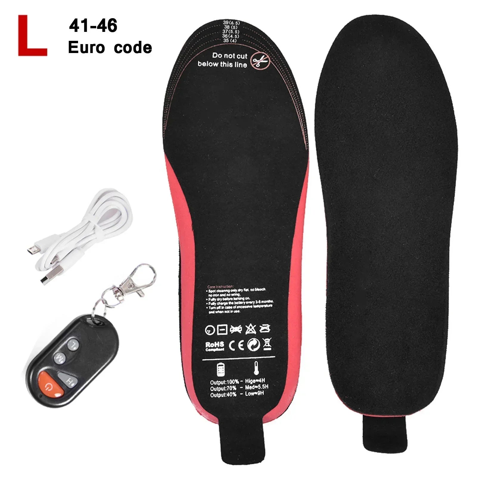 Plantillas Calefaccion WarmStep Pro | Recargables con Control Remoto | 3 Niveles de Calor | Recortables | Calentadores de Pies Eléctricos para Invierno y Exterior