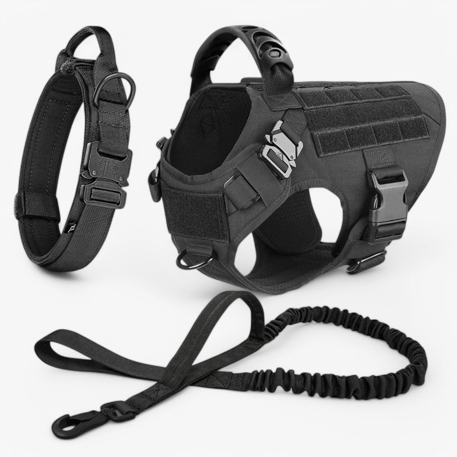TACTICALK9 – Harnais robuste pour chiens pour un contrôle et un confort maximal