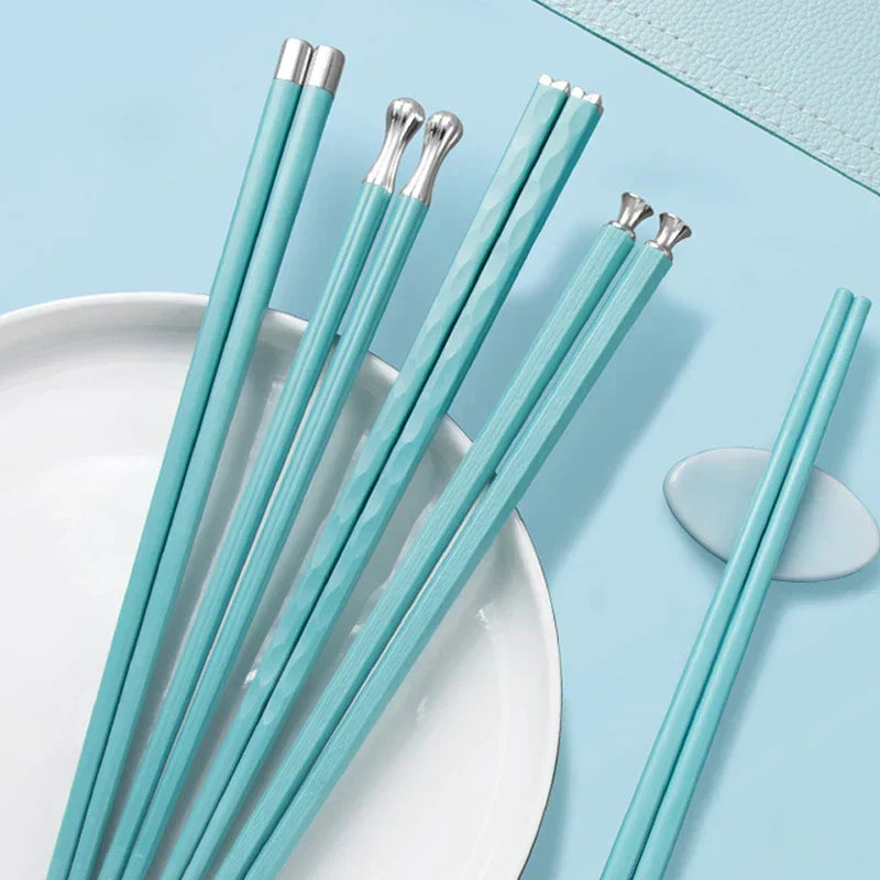 DineLux – Lujoso juego de palillos con elegantes diseños (5 pares)
