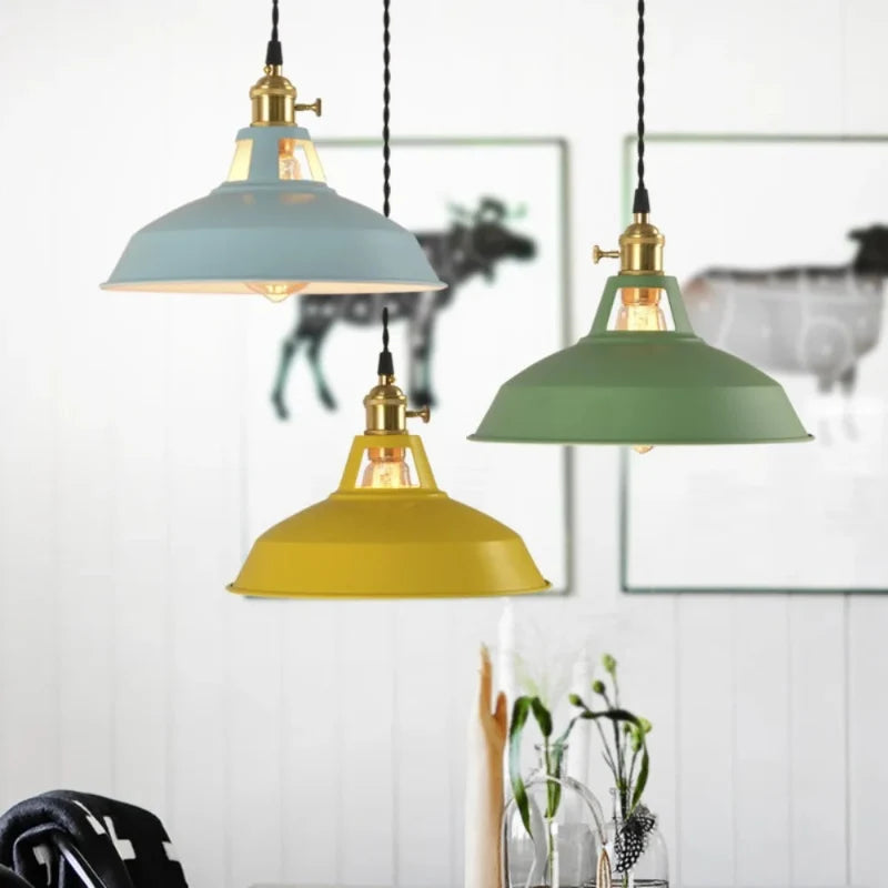 Lámpara colgante retro-industrial – Lámpara vintage para cocina y bar