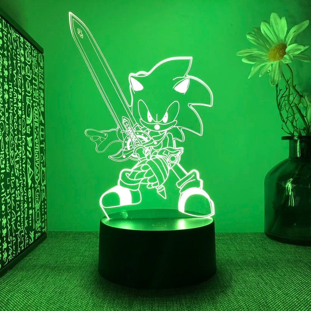 Lámpara LED Sonic - Iluminación Divertida para Gamers