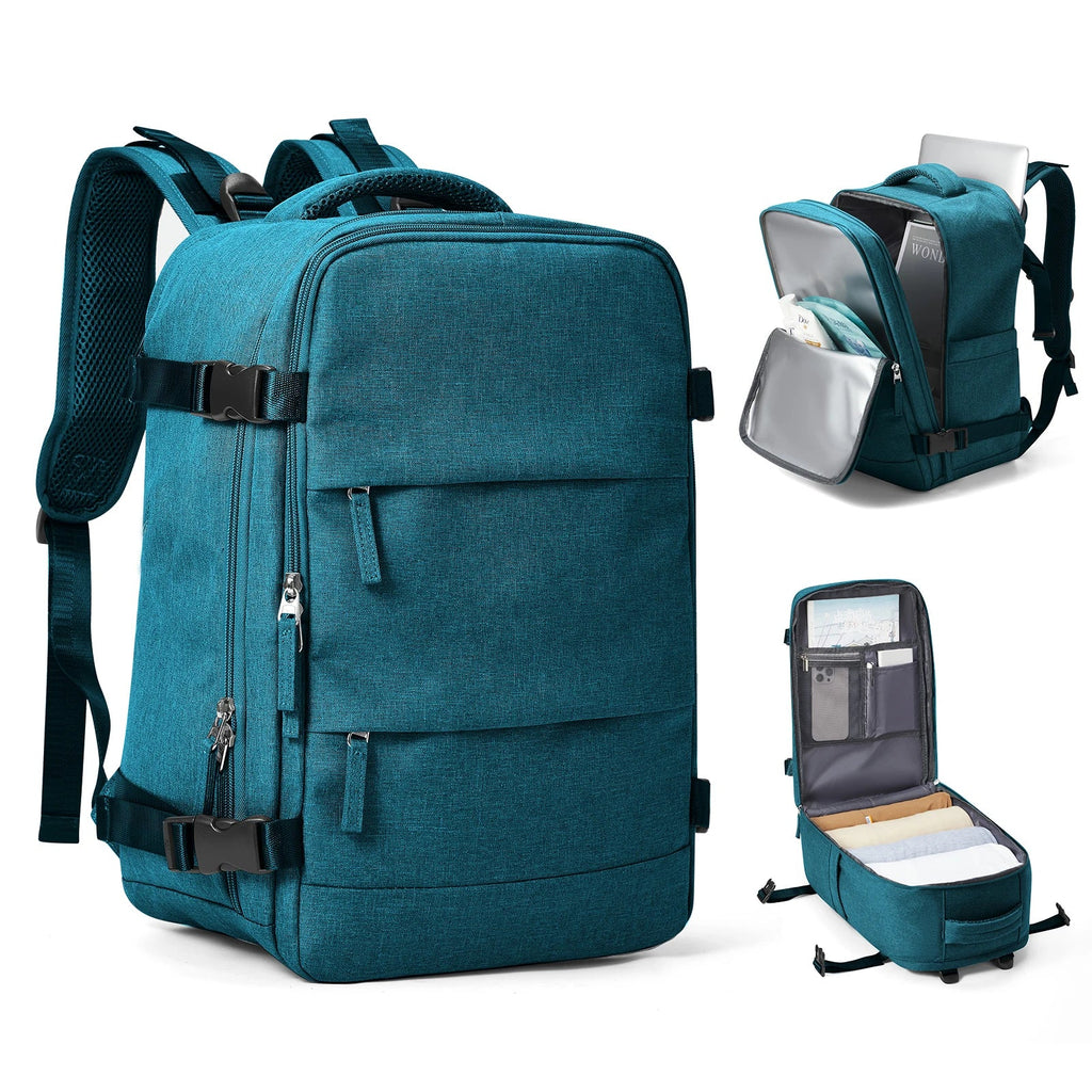 Mochila de viaje Travomate | Impermeable y versátil | Compartimento para laptop de 15,6" | Gran capacidad con separación húmeda-seca