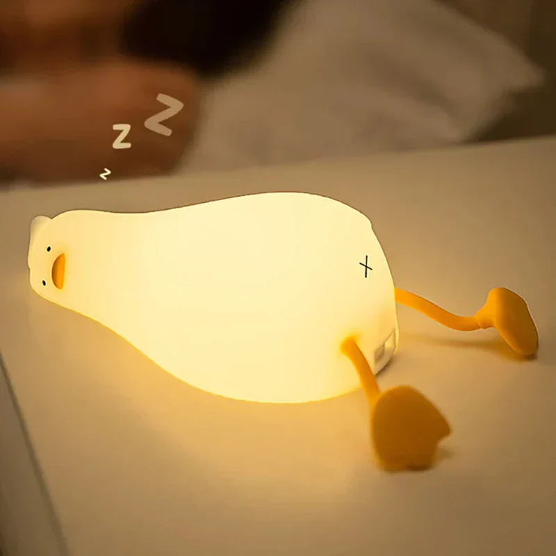 LumaDuck - dulce lámpara de pato recargable para noches acogedoras