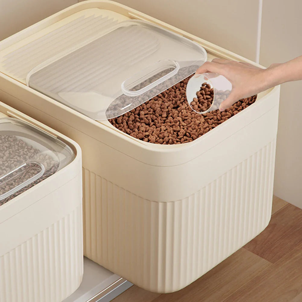 FutterBox FrischGut | Hermético y Protegido contra la Humedad | 5/10/15L | Para Comida de Perros y Gatos