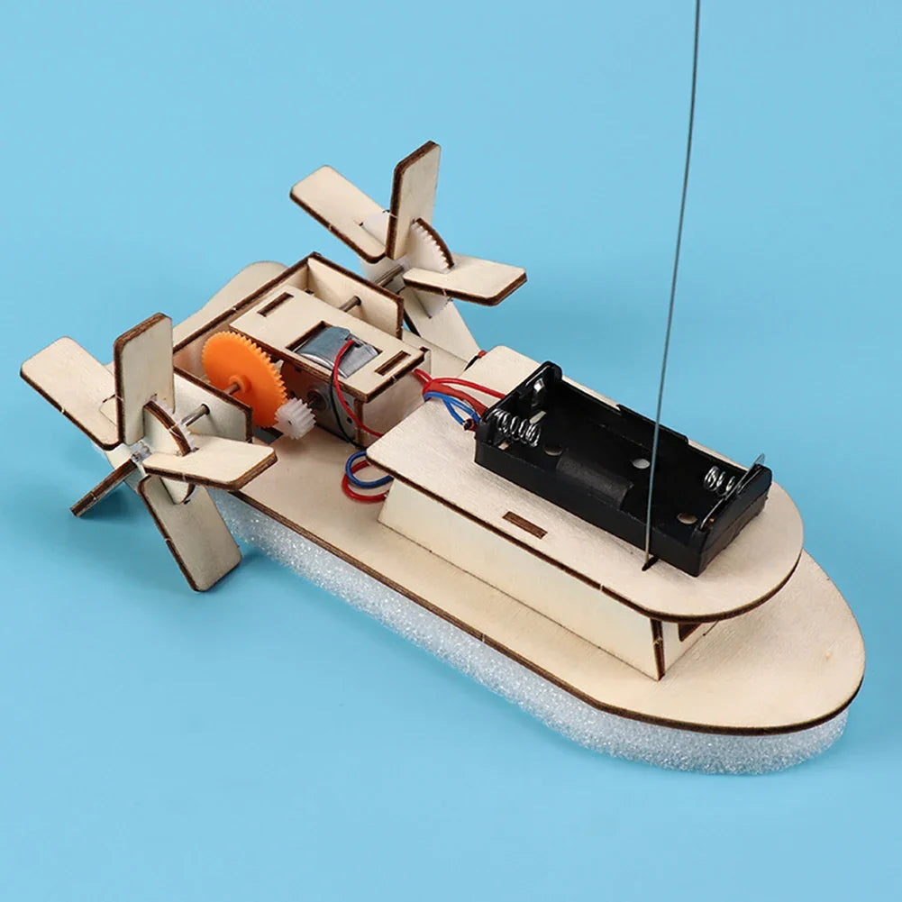 Barco Educativo de Madera DIY – Construye tu Propio Barco Eléctrico de Juguete