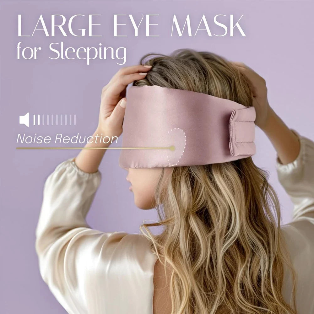 Mascarilla de Sueño Silana DreamSil de 100 % Seda de Morera | Bloqueadora de Luz & Acolchada | Súper Suave & Transpirable | Para Viajes, Sueño & Relajación