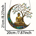 Atrapa Sol Acrílico ZenLight | Decoración Buda 2D | Accesorio para Ventanas y Hogar | Diseño de Habitación Espiritual