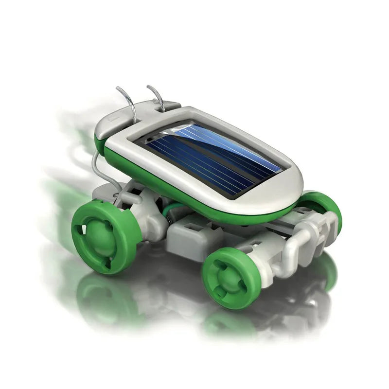 Kit de Robot Solar 6 en 1 – Construye y Aprende con Veleros, Molinos de Viento, Coches y Más