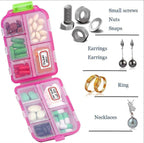 MediPocket Estuche de Pastillas de Viaje | Protegido contra la Humedad y Compacto | 4–12 Compartimentos | Para Vitaminas y Medicamentos en Movimiento