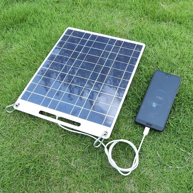 Panel solar portátil SOLVION Charge 100W | 5V | Doble USB | Impermeable | Exterior y Camping
