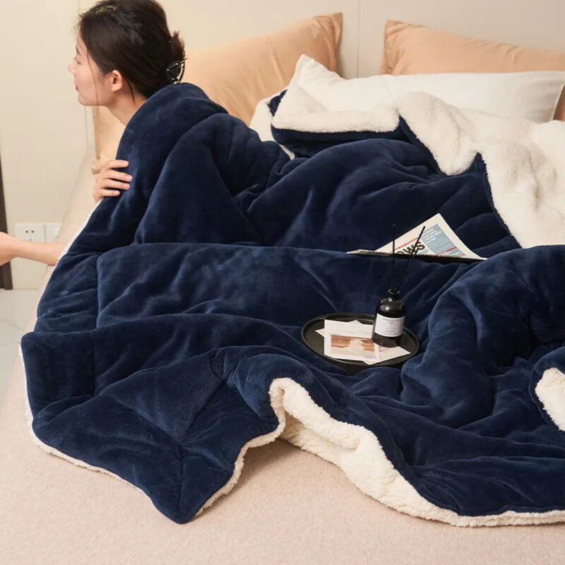 VeluWool - Manta reversible para sofá o cama