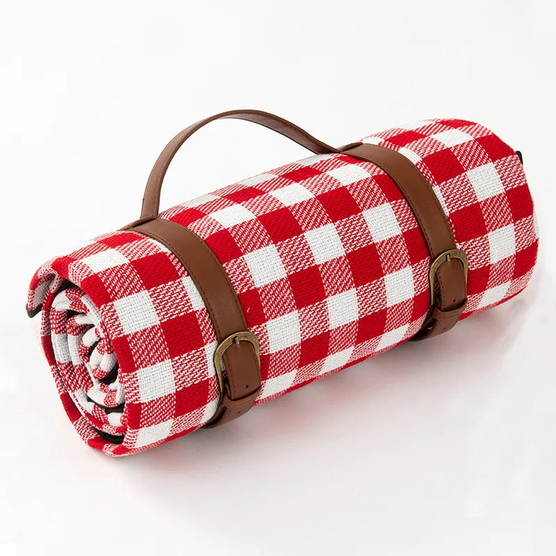 Manta de picnic impermeable con correa de cuero | Brehn