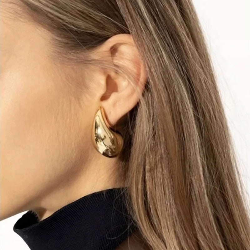 Pendientes de Gota Gruesa para Damas