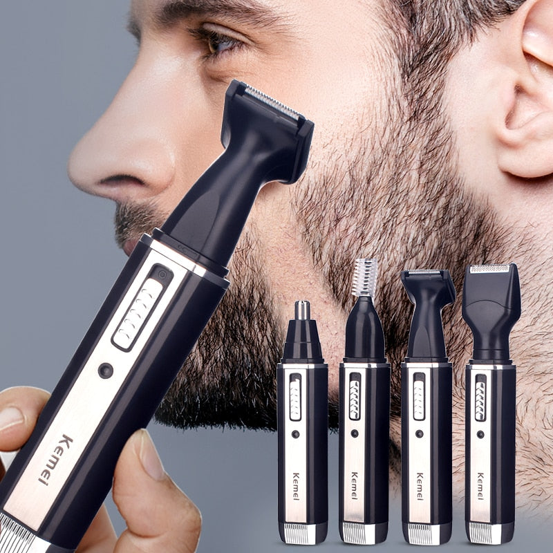 4 en 1 cortadora de cabello eléctrica recargable
