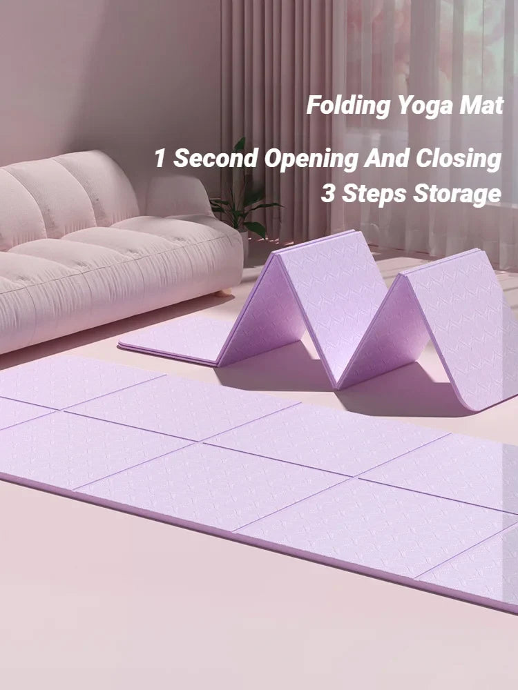 YogaMat FlexFold | Plegable y Ligero | Antideslizante por Ambas Caras | TPE Ecológico