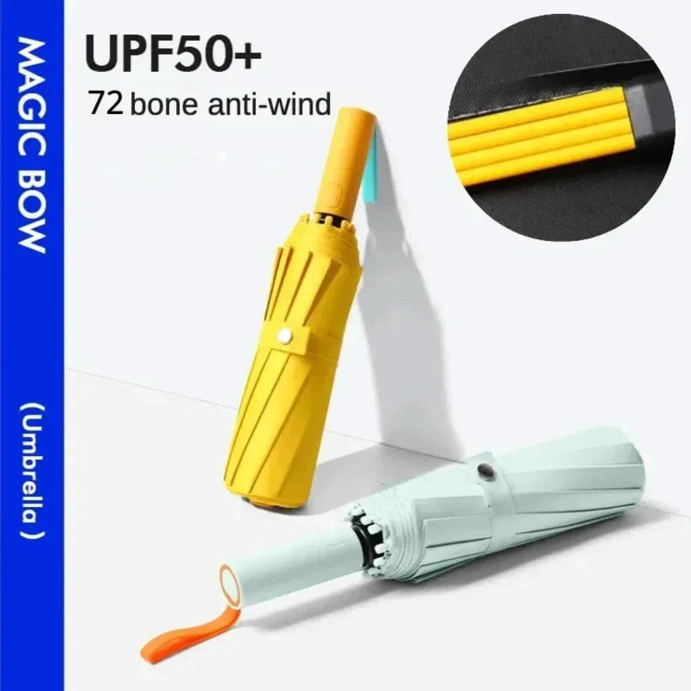 WeatherGuard – Paraguas de bolsillo resistente al viento y al agua
