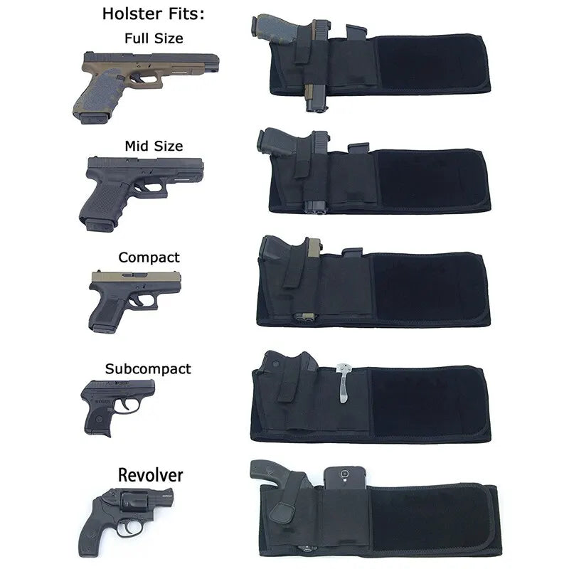 Funda Táctica para Cinturón – Forma de Transporte Discreta, Unisex, Negro